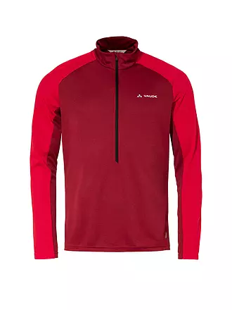 VAUDE | Zipshirt funzionale da uomo Larice Light Shirt II | dunkelrot